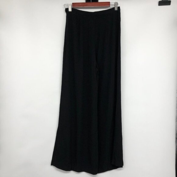 Aritzia Wilfred Black Pernelle Wide Leg Kick Flare Trousers size S - Picture 4 of 16